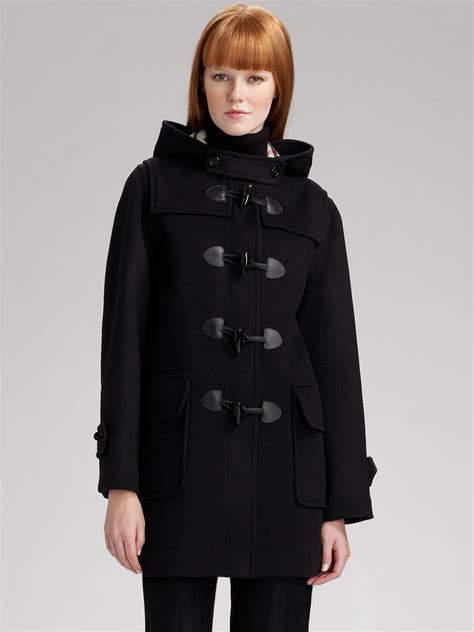 burberry hooded wool coat|burberry coats outlet.